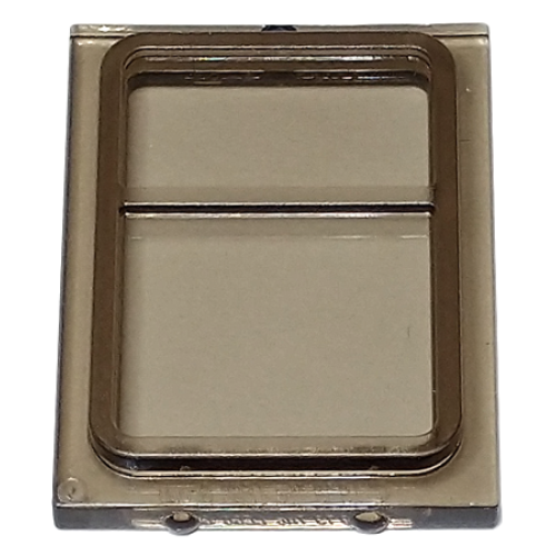 Деталь LEGO 35157 Glass for Train Door with Lip on All Sides - Trans-Brown
