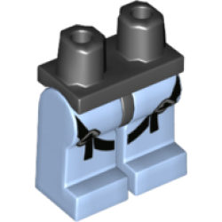 Hips and Bright Light Blue Legs with Black Safety Belt/Harness Pattern Hips and Bright Light Blue Legs with Black Safety Belt/Harness Pattern