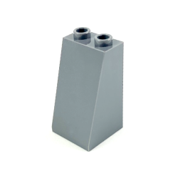 Slope 75 2 x 2 x 3 - Hollow Studs - Dark Bluish Gray