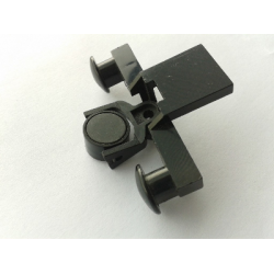 Train Buffer Beam with Black Train Coupling and Black Magnet Cylindrical (4022 / 2920 / 73092) - Black