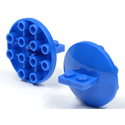 Bracket 1 x 2 - 4 x 4 Round Dish - Blue