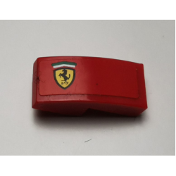 Slope, Curved 2 x 1 x 2/3 with Ferrari Logo Pattern Model Left Side (Sticker) - Set 75899 Slope, Curved 2 x 1 x 2/3 with Ferrari Logo Pattern Model Left Side (Sticker) - Set 75899