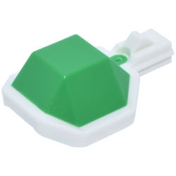 Projectile Shell 2 x 2 with Molded White Bottom and Launch Attachment Pattern - Bright Green Projectile Shell 2 x 2 with Molded White Bottom and Launch Attachment Pattern - Bright Green