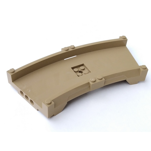 Деталь LEGO 42938 Track System Curved Track 17 x 12 x 2 - Dark Tan