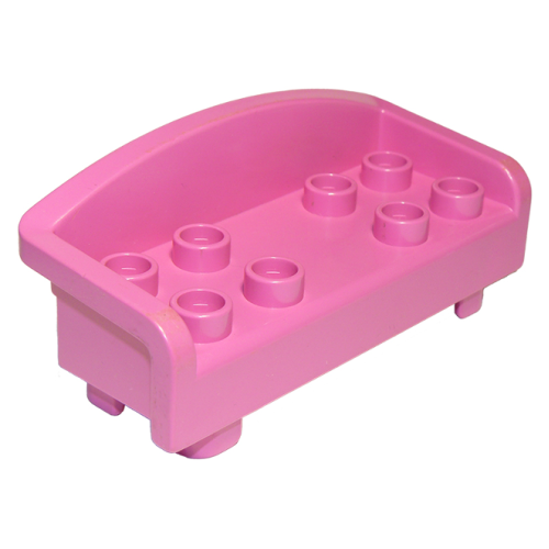 Деталь LEGO 6476 Duplo, Furniture Couch / Sofa with Rounded Back and 8 Studs