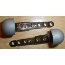 Projectile Arrow, Liftarm Shaft with Solid Pearl Light Gray Rubber End Projectile Arrow, Liftarm Shaft with Solid Pearl Light Gray Rubber End