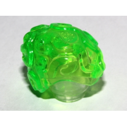 Minifigure, Headgear Brain, Alien - Trans-Bright Green Minifigure, Headgear Brain, Alien - Trans-Bright Green