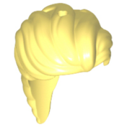 Mini Doll, Hair Friends Long with Ponytail French Braided with 2 Holes - Bright Light Yellow Mini Doll, Hair Friends Long with Ponytail French Braided with 2 Holes - Bright Light Yellow