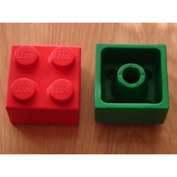 Brick, Soft 2 x 2 - Blue