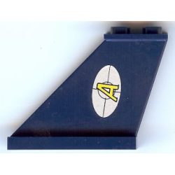 Tail 4 x 1 x 3 with Agents Logo Pattern on Left Side (Sticker) - Set 8970 Tail 4 x 1 x 3 with Agents Logo Pattern on Left Side (Sticker) - Set 8970