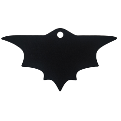 Minifigure Cape Cloth, Scalloped 7 Points, Wide, Single Top Hole (Batman) - Traditional Starched Fabric
