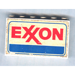 Stickered Assembly 6 x 1 x 3 with 'EXXON' Pattern on Both Sides (Stickers) - Set 6375-2 - 3 Brick 1 x 6 Stickered Assembly 6 x 1 x 3 with 'EXXON' Pattern on Both Sides (Stickers) - Set 6375-2 - 3 Brick 1 x 6