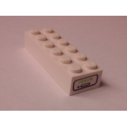 Brick 2 x 6 with 'VENOM' Pattern on Both Ends (Stickers) - Set 7888