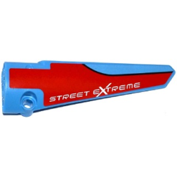 Technic, Panel Fairing # 6 Long Smooth, Side B with 'STREET EXTREME' on Red Background Pattern (Sticker) - Set 42036 Technic, Panel Fairing # 6 Long Smooth, Side B with 'STREET EXTREME' on Red Background Pattern (Sticker) - Set 42036
