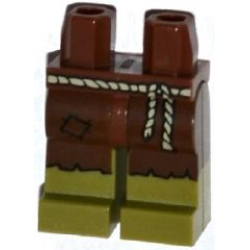 Hips and Olive Green Legs with Dark Brown Leggings Tattered with Patch and Rope Belt Pattern Hips and Olive Green Legs with Dark Brown Leggings Tattered with Patch and Rope Belt Pattern