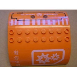 Slope, Curved 8 x 8 x 2 Double with Gears, Japanese Logogram '陸軍部隊' (Army Units) and 'DANGER AMMUNITION' Pattern (Stickers) - Set 7706 Slope, Curved 8 x 8 x 2 Double with Gears, Japanese Logogram '陸軍部隊' (Army Units) and 'DANGER AMMUNITION' Pattern (Stickers) - Set 7706