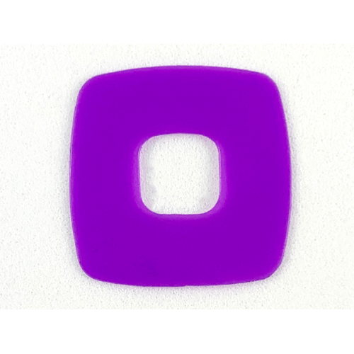 Деталь LEGO 46576pls Clikits, Icon Accent Plastic Square 2 1/2 x 2 1/2 - Trans-Medium Purple
