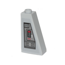 Slope 75 2 x 1 x 3 with SW Control Panel Pattern Model Left Side (Sticker) - Set 75171 Slope 75 2 x 1 x 3 with SW Control Panel Pattern Model Left Side (Sticker) - Set 75171