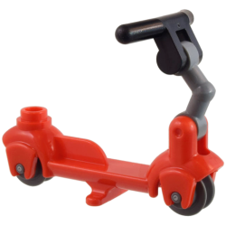 Kick Scooter with Dark Bluish Gray Wheels, Dark Bluish Gray Steering Link, and Black Handlebars (36273 / 3464 / 93609 / 30031) Kick Scooter with Dark Bluish Gray Wheels, Dark Bluish Gray Steering Link, and Black Handlebars (36273 / 3464 / 93609 / 30031)