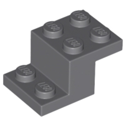 Деталь LEGO 73562 Bracket 3 x 2 x 1 1/3 with Bottom Stud Holder - Dark Bluish Gray