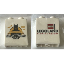 Duplo, Brick 1 x 2 x 2 with The LEGO Batman Movie Days 2017 LEGOLAND Florida Pattern Duplo, Brick 1 x 2 x 2 with The LEGO Batman Movie Days 2017 LEGOLAND Florida Pattern