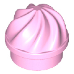 Plate, Round 1 x 1 with Vertical Swirl / Twist