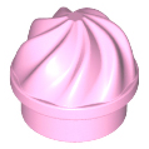 Деталь LEGO 15470 Plate, Round 1 x 1 with Vertical Swirl / Twist