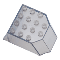 Windscreen 6 x 4 x 3 Flat Top with Studs and 1 x 4 Holes on Bottom Windscreen 6 x 4 x 3 Flat Top with Studs and 1 x 4 Holes on Bottom