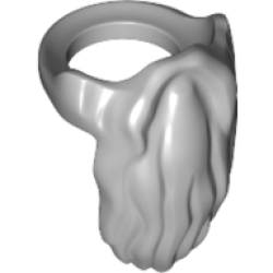 Minifigure Beard, Rounded End
