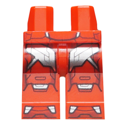 Hips and Legs with Rescue Silver Armor Plates Pattern Hips and Legs with Rescue Silver Armor Plates Pattern