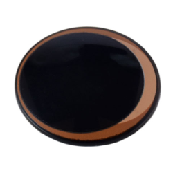 Minifigure, Shield Circular / Round Convex Face with Dark Orange and Nougat Iris Pattern (Baby Groot Eye) Minifigure, Shield Circular / Round Convex Face with Dark Orange and Nougat Iris Pattern (Baby Groot Eye)