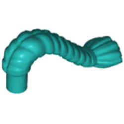 Minifigure, Helmet Braid / Tassel - Dark Turquoise
