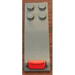 Slope, Curved 6 x 2 with Red Air Intake Pattern (Sticker) - Set 76127