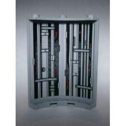 Cylinder Quarter 4 x 4 x 6 with SW Death Star II Reactor Shaft Pattern (Stickers) - Set 75093 Cylinder Quarter 4 x 4 x 6 with SW Death Star II Reactor Shaft Pattern (Stickers) - Set 75093