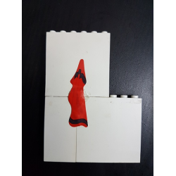 Stickered Assembly 9 x 1 x 10 with Red Towel Pattern (Sticker) - Set 231-1 - 1 Brick 1 x 3 x 5, 2 Brick 1 x 6 x 5 Stickered Assembly 9 x 1 x 10 with Red Towel Pattern (Sticker) - Set 231-1 - 1 Brick 1 x 3 x 5, 2 Brick 1 x 6 x 5