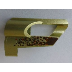 Technic, Panel Fairing # 5 Small Short, Large Hole, Side A with Mud Pattern 2 (Sticker) - Set 8465 Technic, Panel Fairing # 5 Small Short, Large Hole, Side A with Mud Pattern 2 (Sticker) - Set 8465