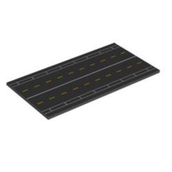 Tile 8 x 16 with Bottom Tubes, Textured Surface with Runway Pattern Tile 8 x 16 with Bottom Tubes, Textured Surface with Runway Pattern