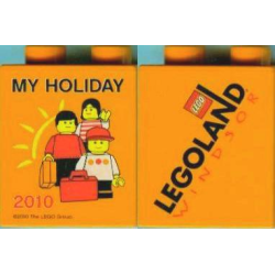 Duplo, Brick 1 x 2 x 2 with My Holiday 2010 LEGOLAND Windsor Pattern Duplo, Brick 1 x 2 x 2 with My Holiday 2010 LEGOLAND Windsor Pattern