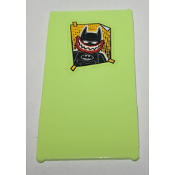 Glass for Window 1 x 4 x 6 with Batman Poster with Joker Smile Pattern (Sticker) - Set 70912