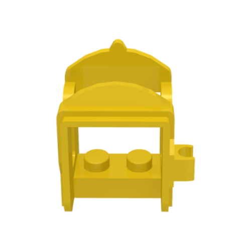 Деталь LEGO 4491a Horse Saddle with Clip - Yellow