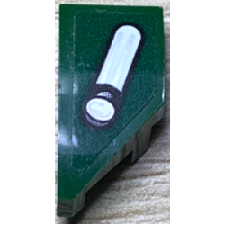 Wedge 2 x 1 x 2/3 Left with White Car Headlight with Bulb Pattern (Sticker) - Set 75894