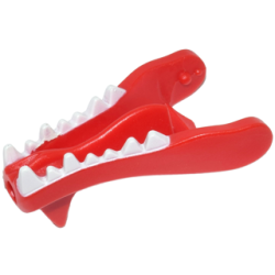 Dragon Head (Castle) Jaw Lower with Round Hole on Front with White Teeth Pattern Dragon Head (Castle) Jaw Lower with Round Hole on Front with White Teeth Pattern