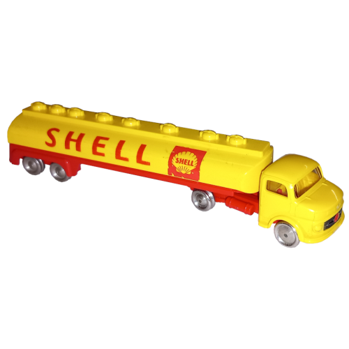 Деталь LEGO 649pb02 HO Scale, Mercedes Tanker with 'SHELL' Pattern