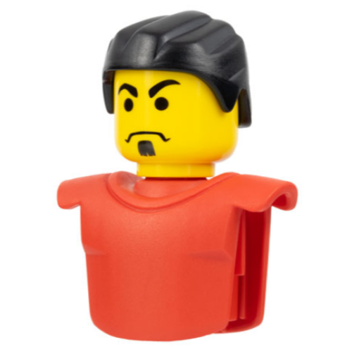 Деталь LEGO 48910c01pb01 Sports Promo Figure Torso and Head Assembly McDonald's Set 2 (7924)