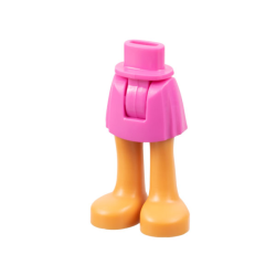 Mini Doll Hips and Skirt with Molded Nougat Legs Pattern - Thick Hinge