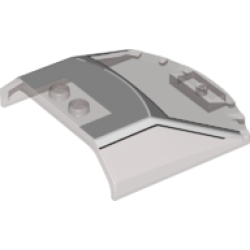 Windscreen 6 x 6 x 1 1/3 Straight Sides with White Lamborghini Countach Roof Pattern Windscreen 6 x 6 x 1 1/3 Straight Sides with White Lamborghini Countach Roof Pattern