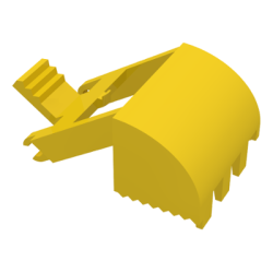Crane Bucket Jaw - Yellow Crane Bucket Jaw - Yellow