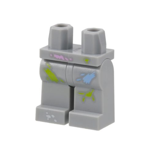 Деталь LEGO 970c00pb0525 Hips and Legs with Paint Splotches Pattern