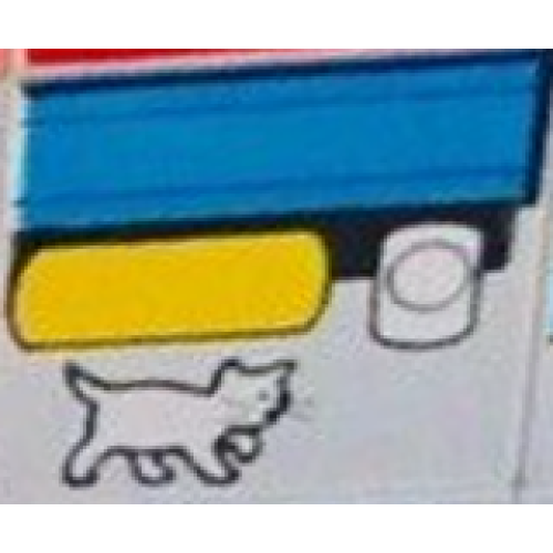 Деталь LEGO 2756pb483 Duplo, Tile 2 x 2 x 1 with Farmhouse Mosaic Picture 11 Pattern