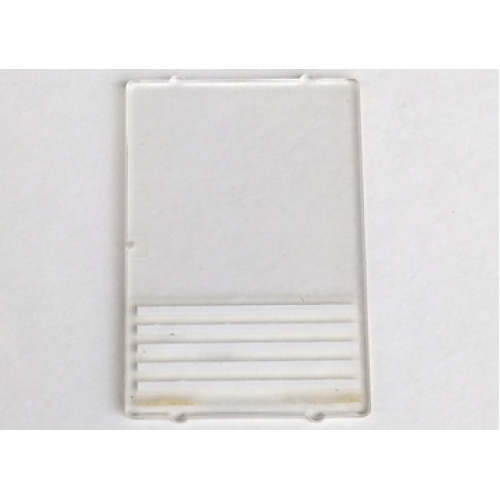 Деталь LEGO 2494p01 Glass for Window 1 x 4 x 5 with 5 White Stripes Pattern (Sticker) - Sets 1490 / 6380 / 6386 / 6393 / 6398